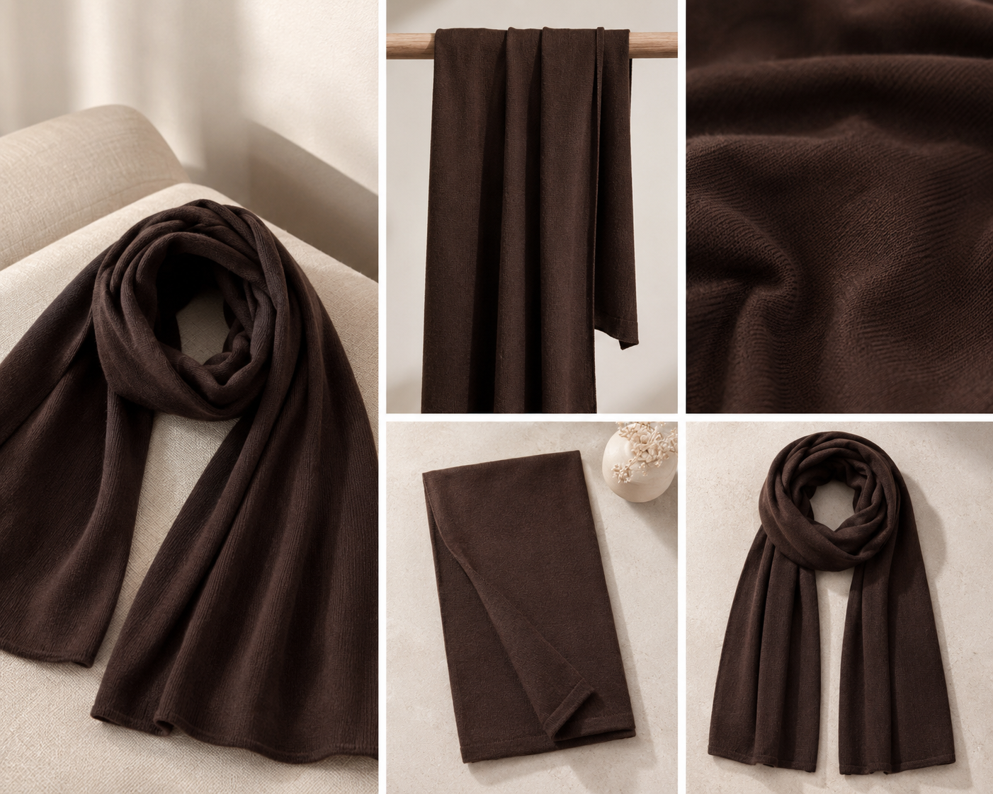 SYLVIE ULTRAFINE MERINO WOOL SCARF