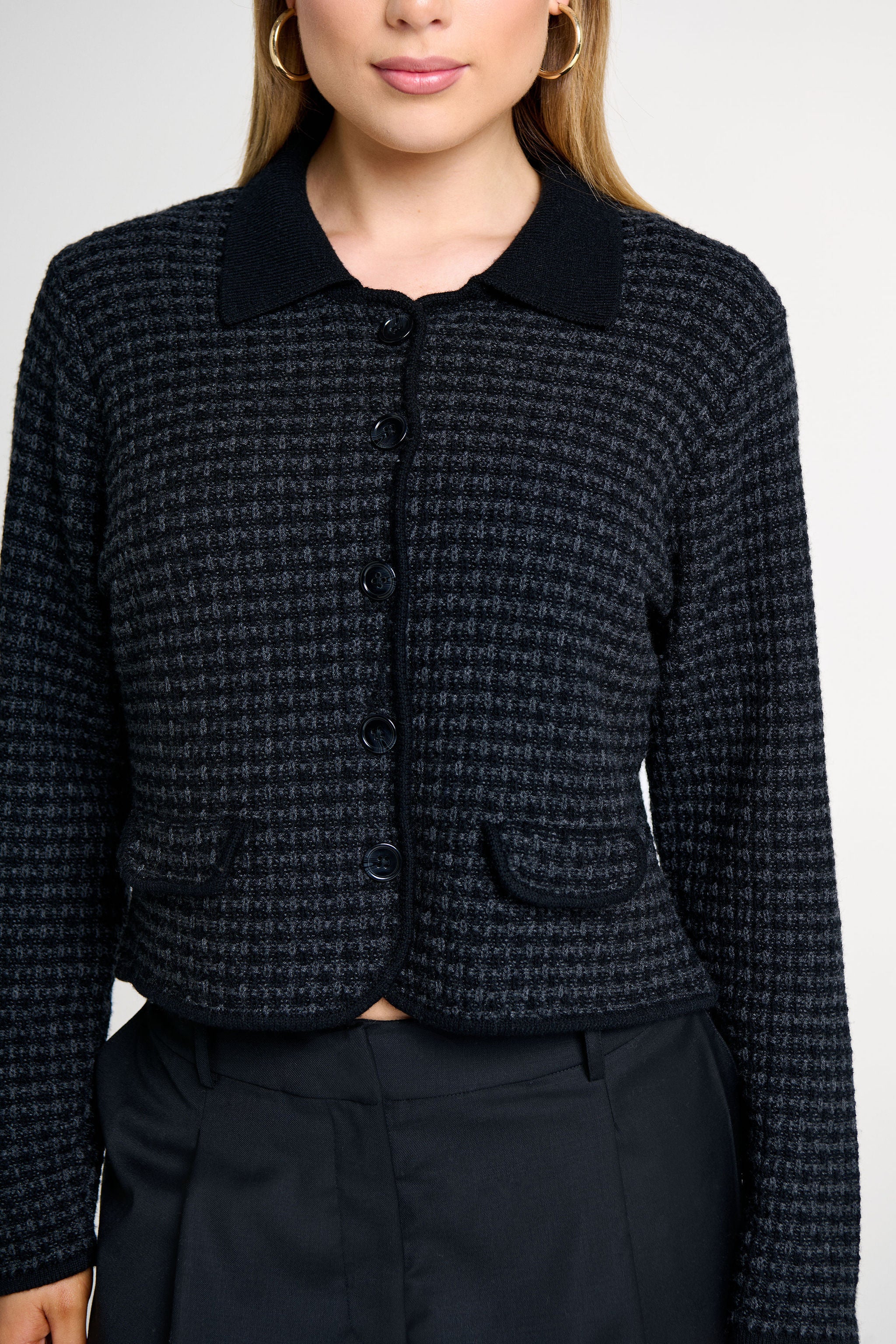 CAMILLE TWEED KNIT CARDIGAN