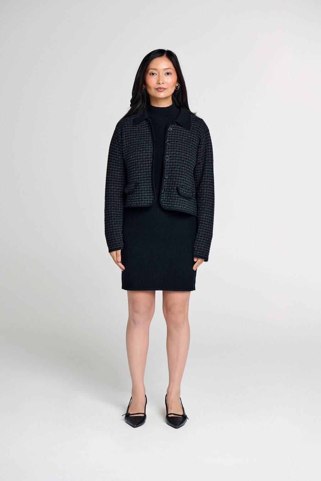 CAMILLE TWEED KNIT CARDIGAN