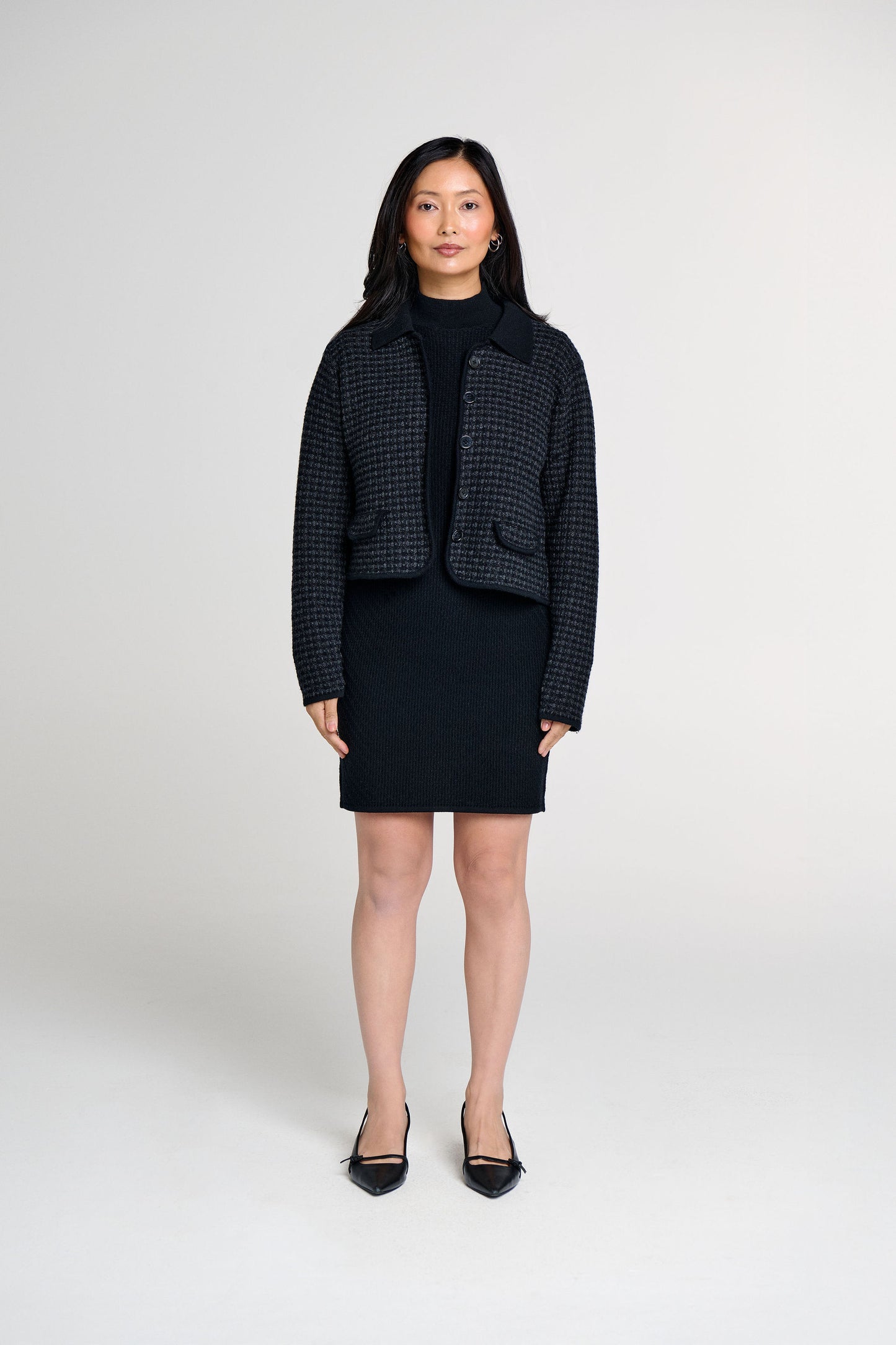 CAMILLE TWEED KNIT CARDIGAN