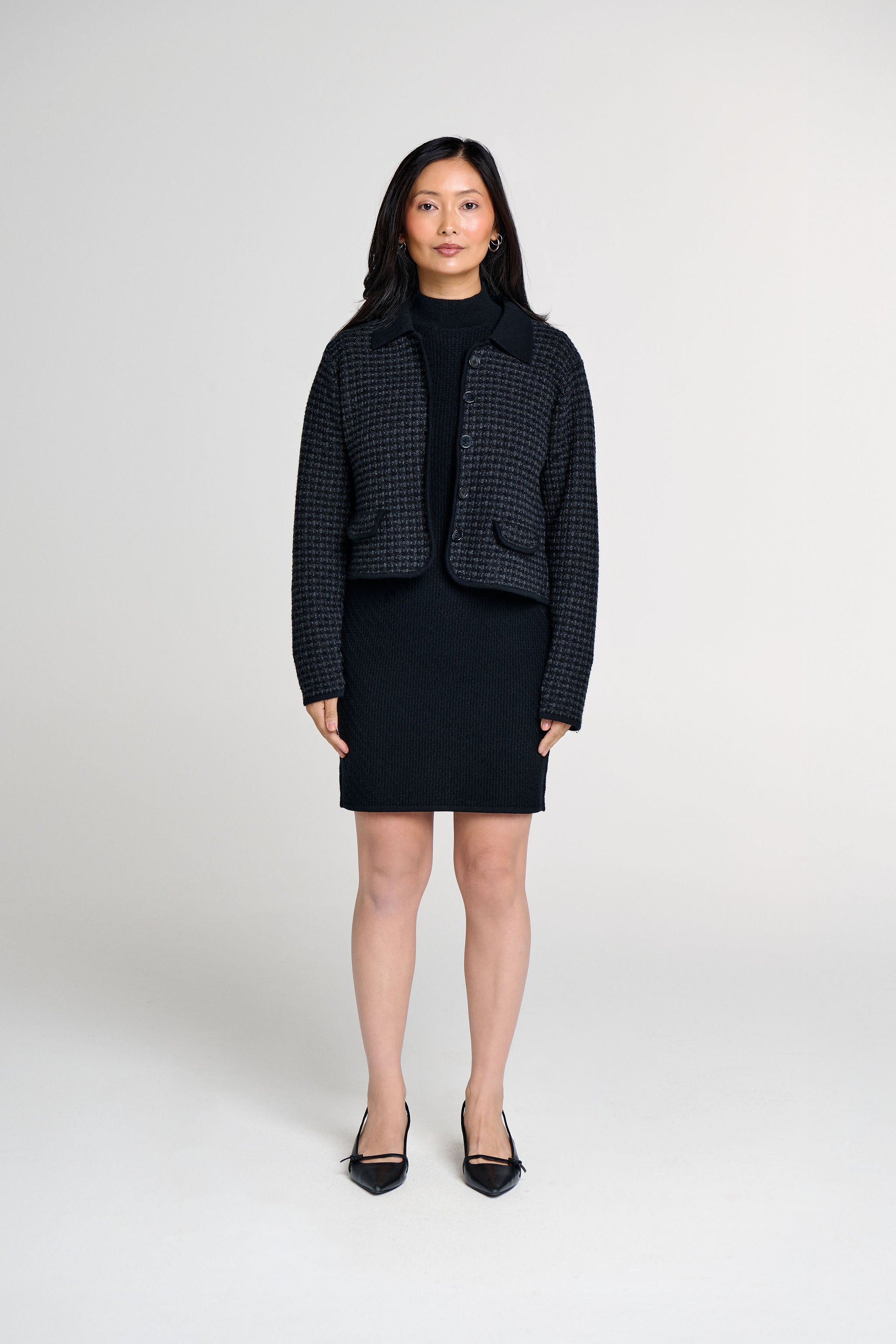 CAMILLE TWEED KNIT CARDIGAN