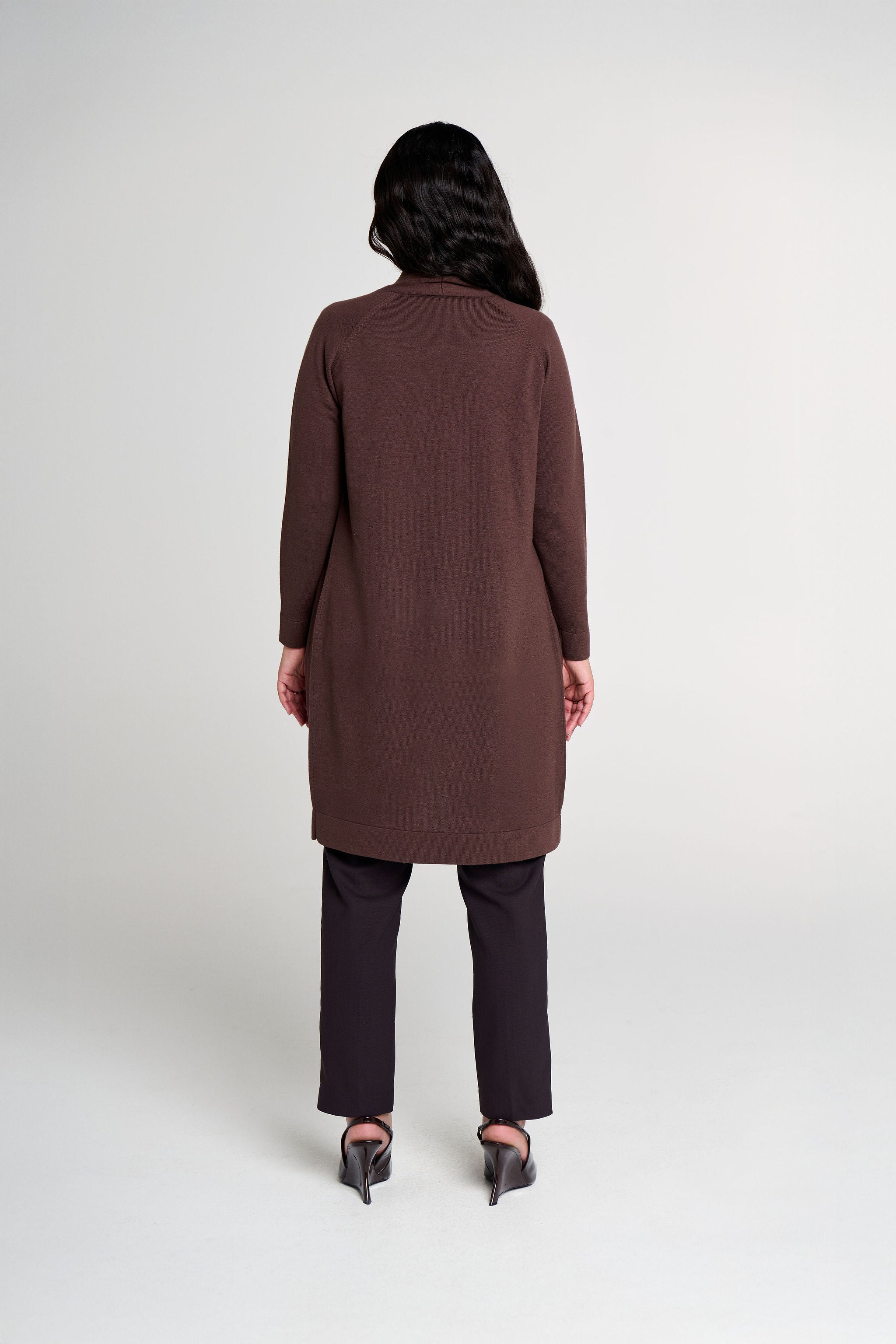 SYLVIE LONGLINE MERINO CARDIGAN