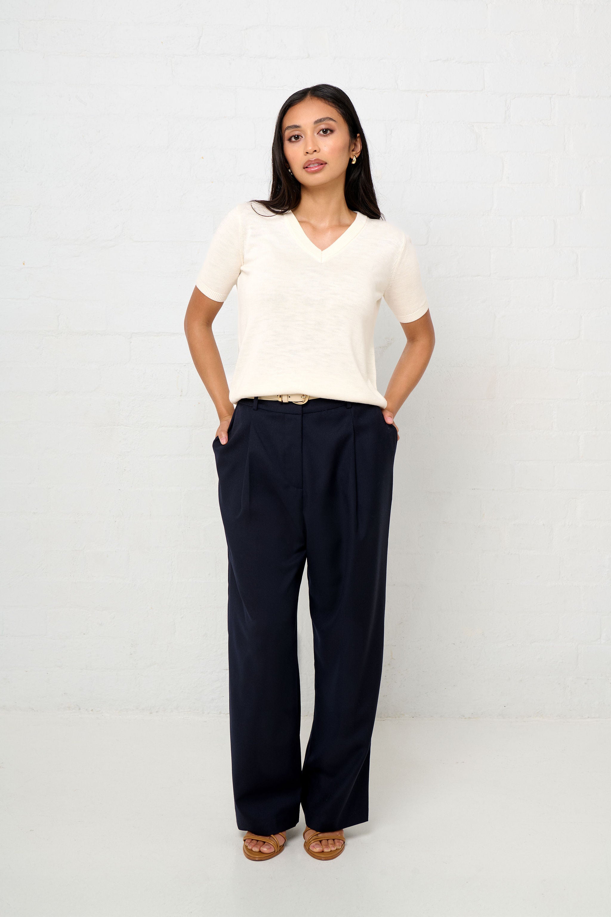 BIANCA SUPERFINE MERINO WOOL WIDE LEG PANT