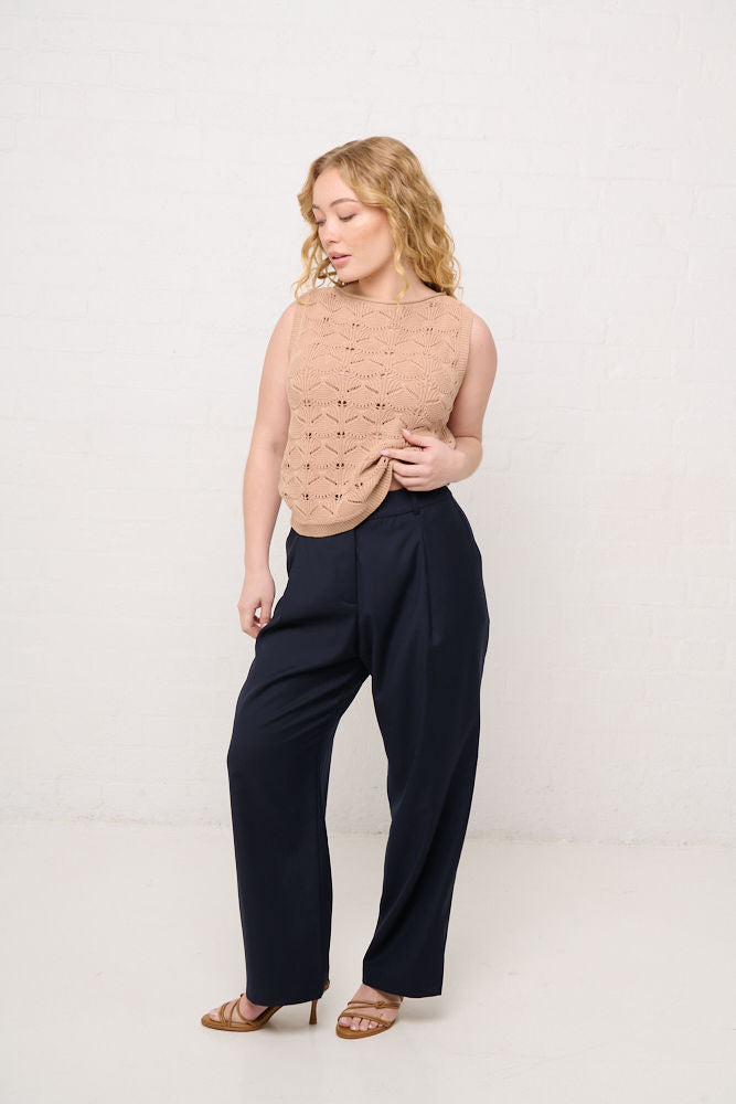 BIANCA SUPERFINE MERINO WOOL WIDE LEG PANT